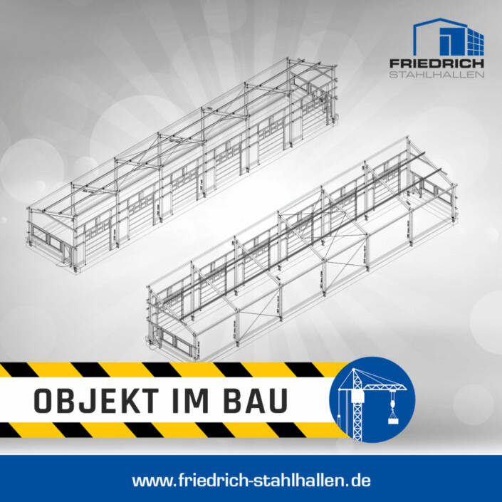 Oendorf-Objekt im Bau-Pultdach